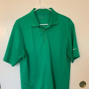 Green Nike golf shirt size medium